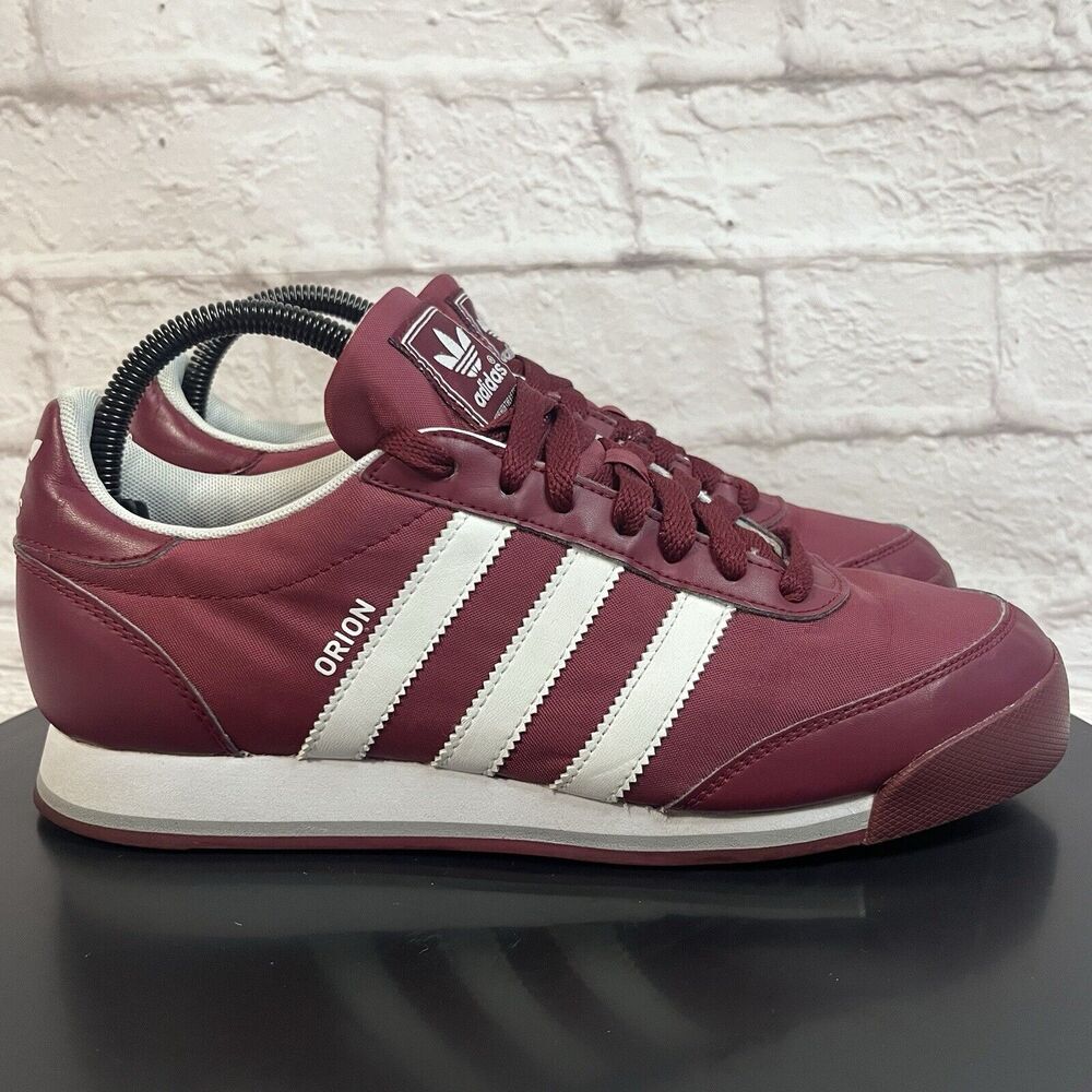 adidas Orion Maroon and White Athletic Shoes